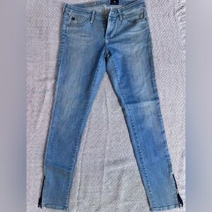 Ag Adriano Goldschmied Blue Skinny Jeans Sleek Fit
